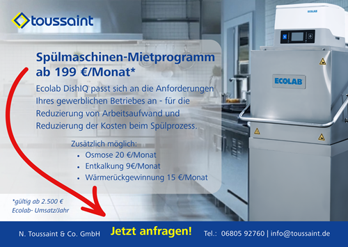 Spülmaschinen-Mietprogramm