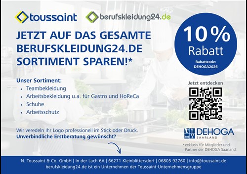 Rabattcode für Berufs- und Teambekleidung